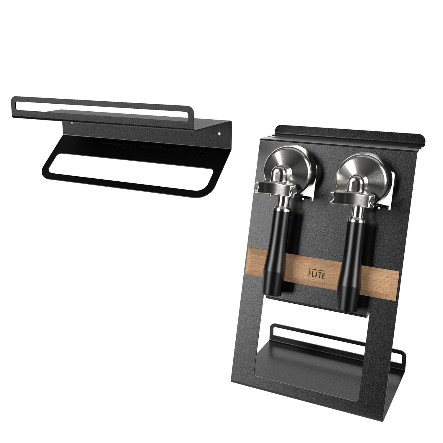 FLATE® Barista Station + Towel Shelf Bundle (Black) FLATE® Store