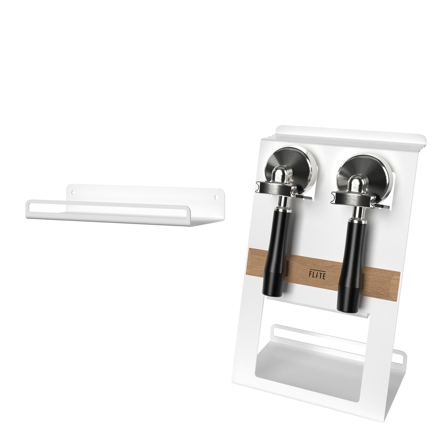FLATE® Barista Station + Universal Shelf Bundle (White) FLATE® Store