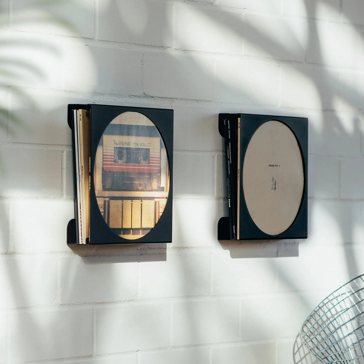 FLATE® Vinyl Rack Round: Die Schallplatten-Wandhalterung für 12
